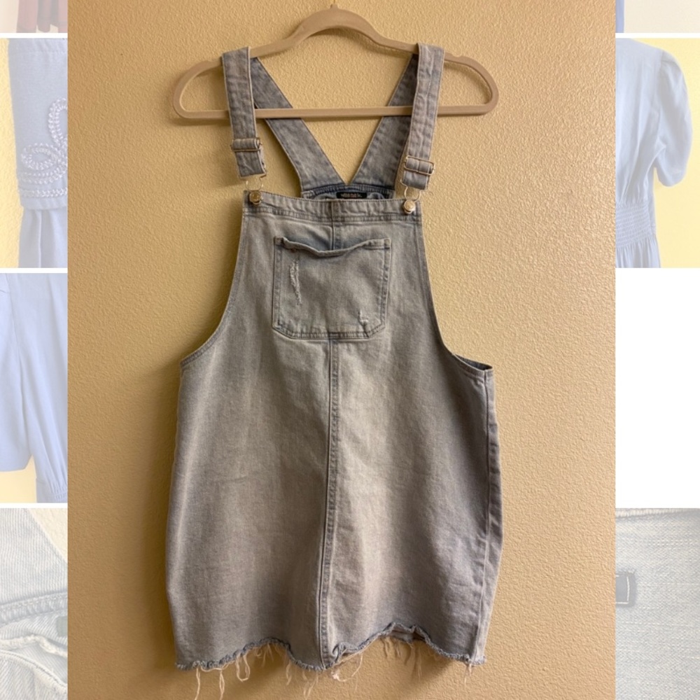 Wild Fable Denim Overall Skirt - Light Wash